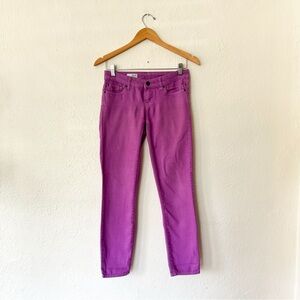 Gap Womens Always Skinny Purple Skinny Denim, sz 0